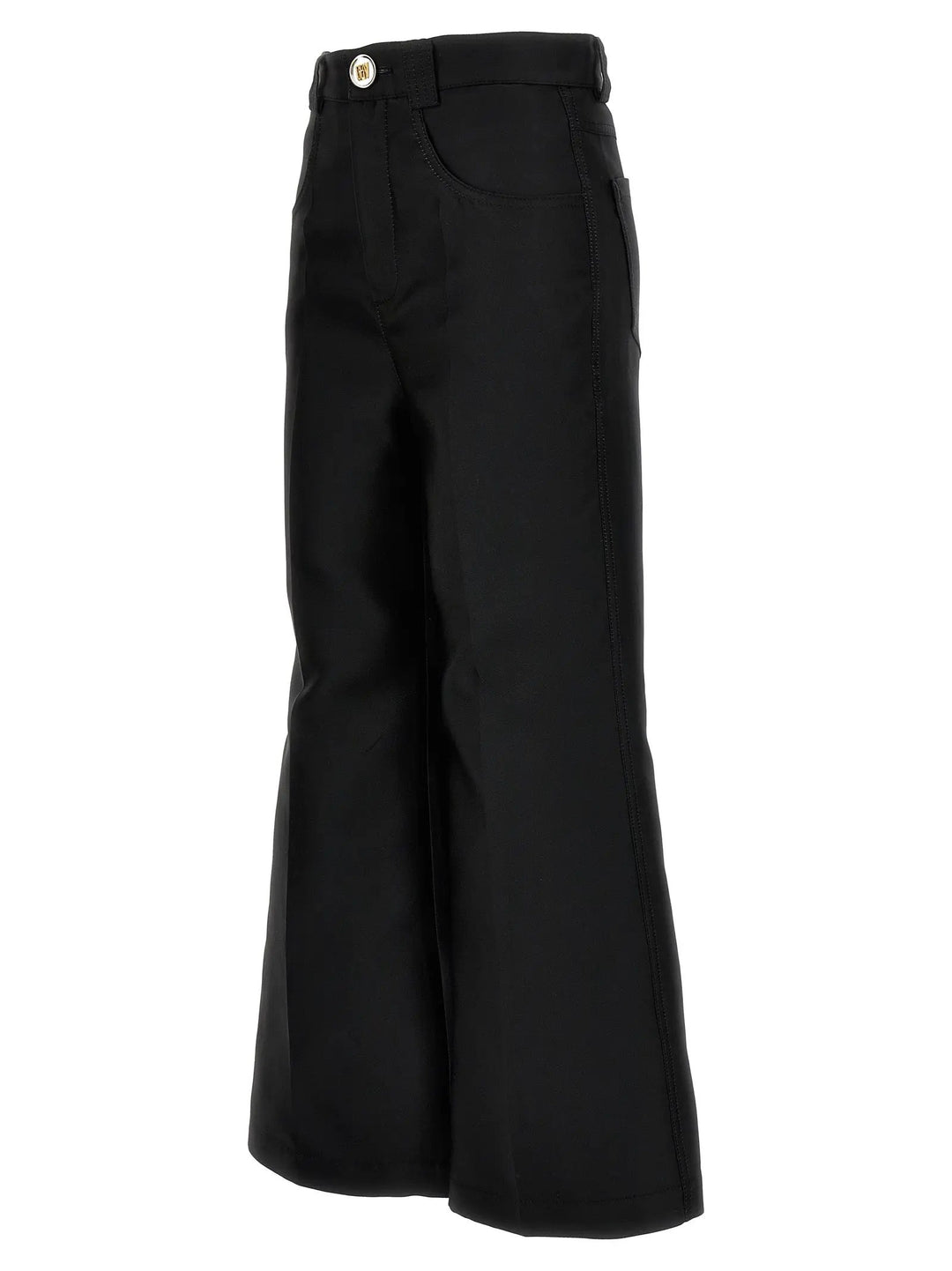 Giambattista Valli Black Polyester Flared Pants