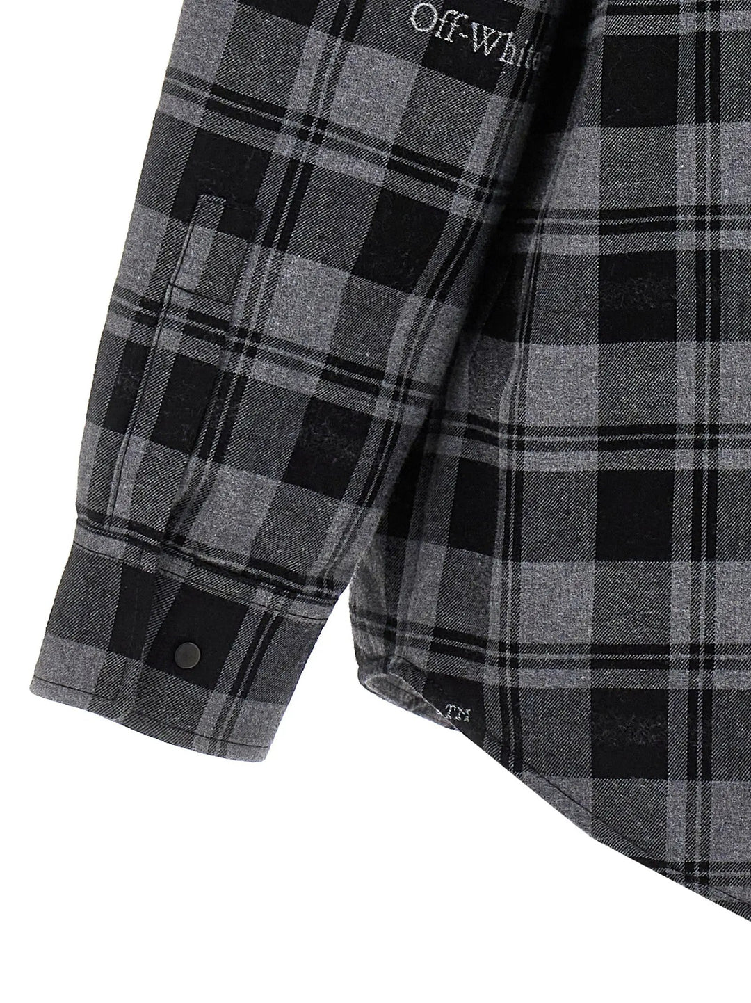 Off-White Gray Cotton Shell Jacket