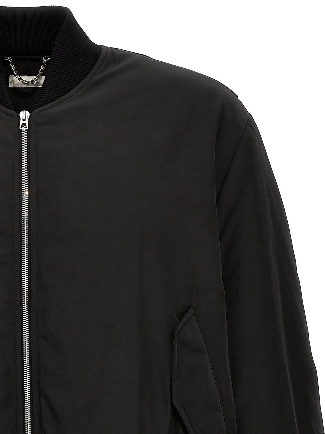1989 Studio Black Polyester Bomber