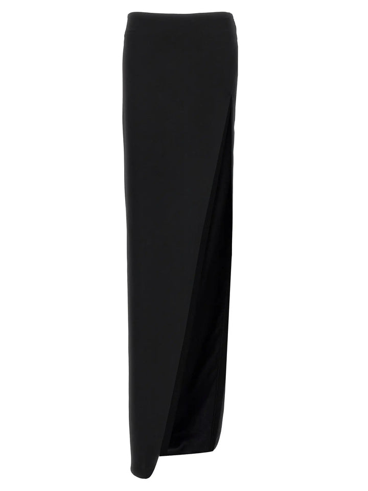 Ann Demeulemeester Black Lamb Leather Mini Skirt