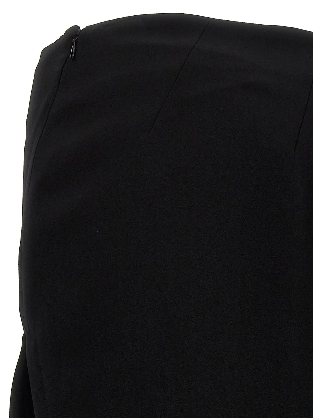 Ann Demeulemeester Black Lamb Leather Mini Skirt