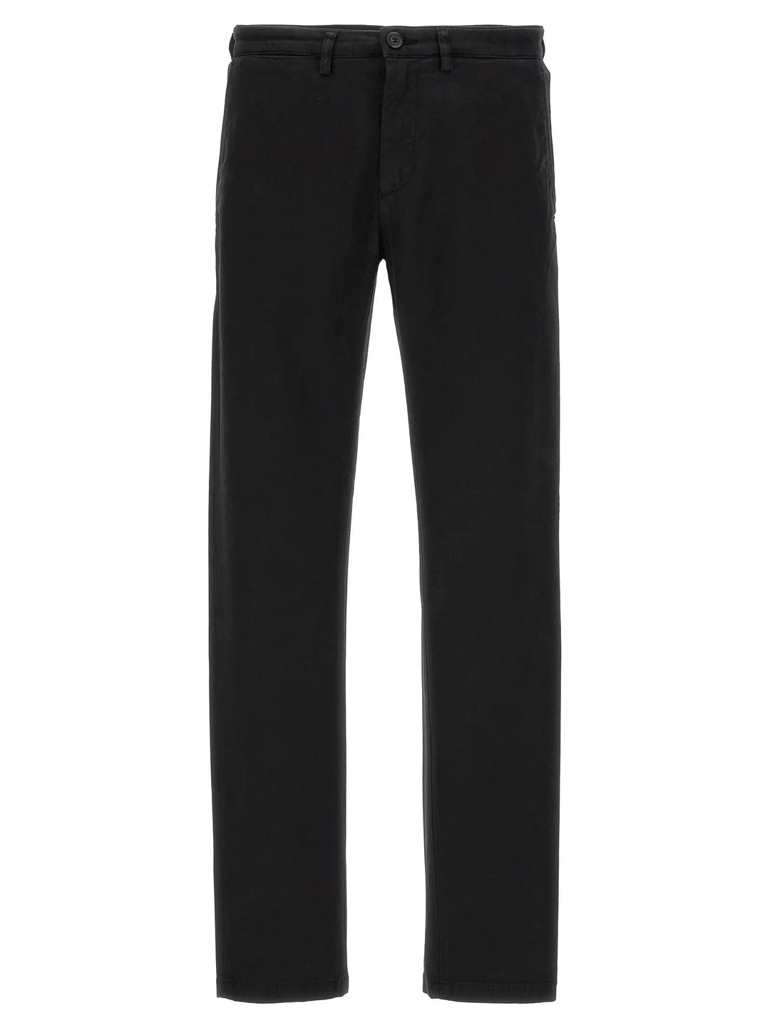 Department 5 Black Cotton Casual Pants