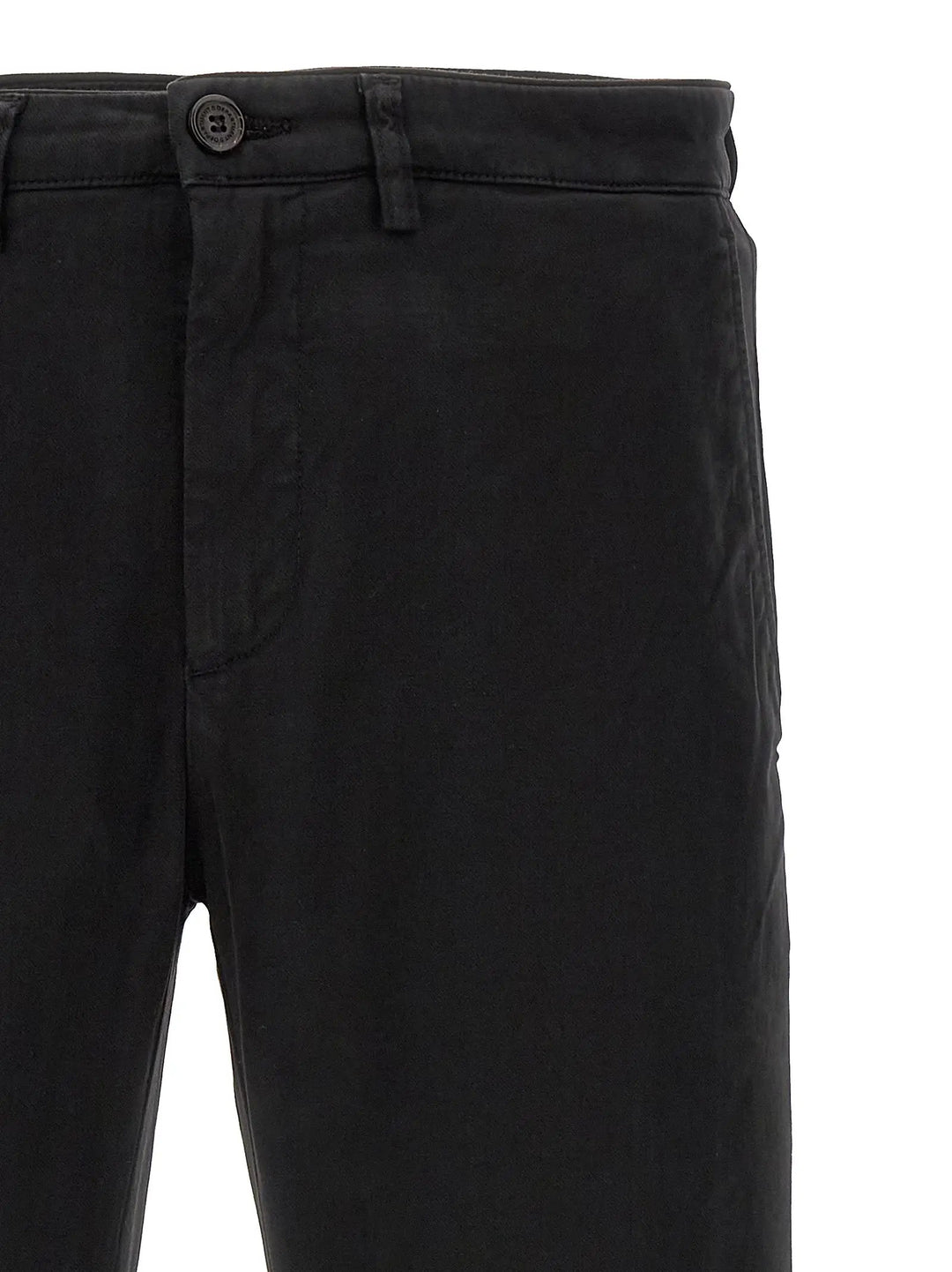 Department 5 Black Cotton Casual Pants