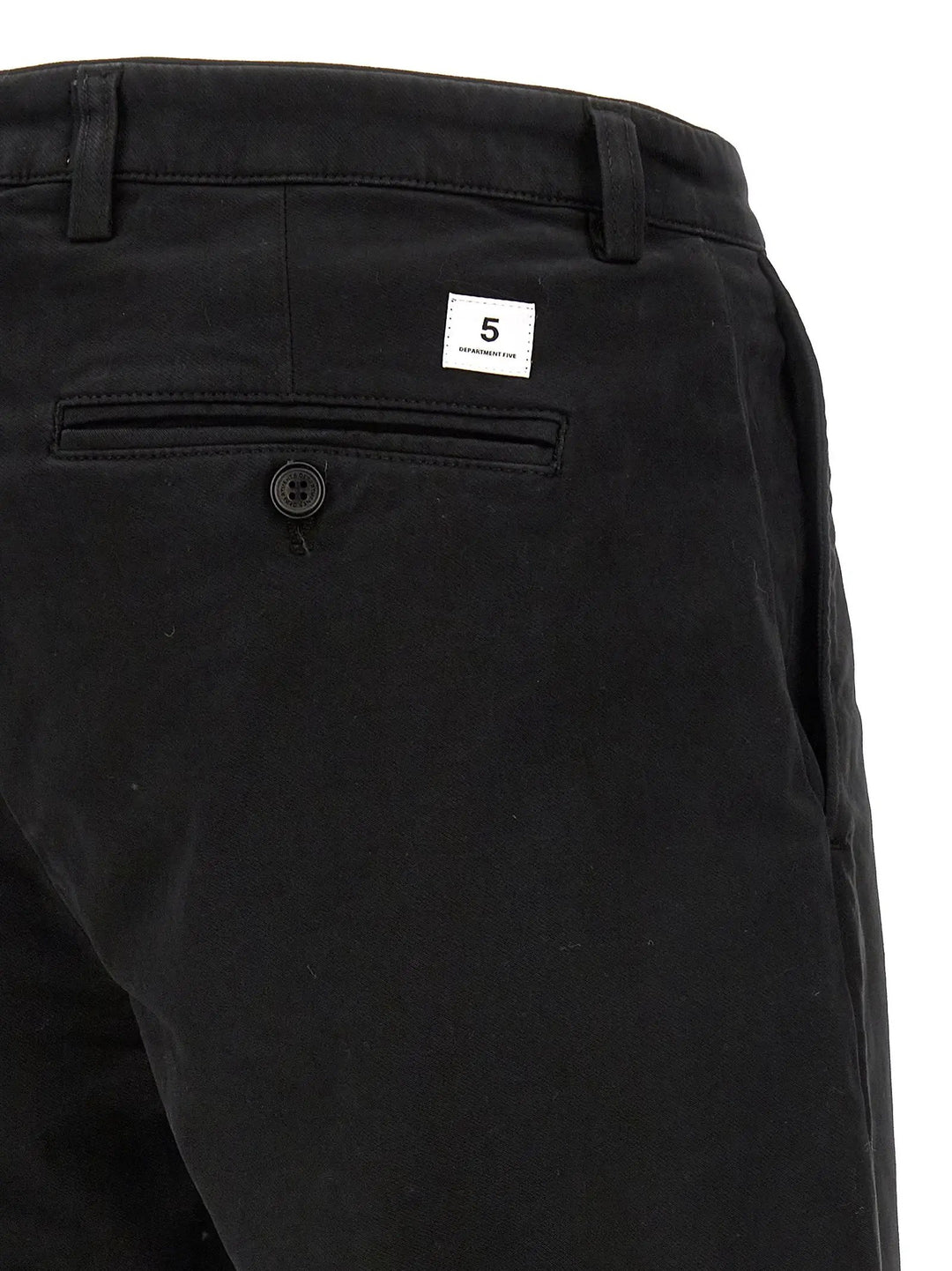 Department 5 Black Cotton Casual Pants