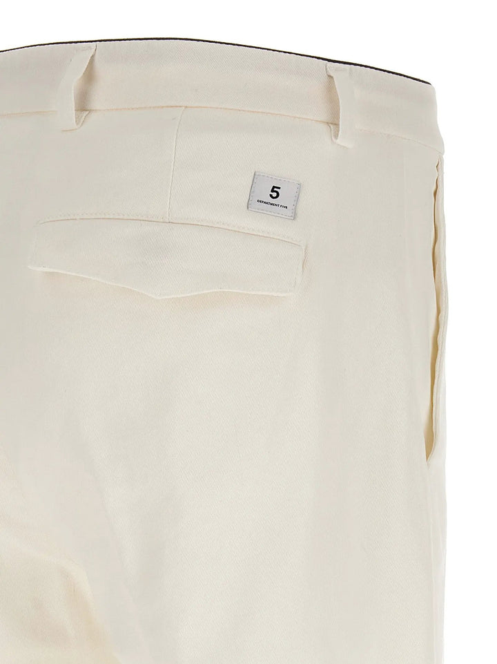 Department 5 White Cotton Pants