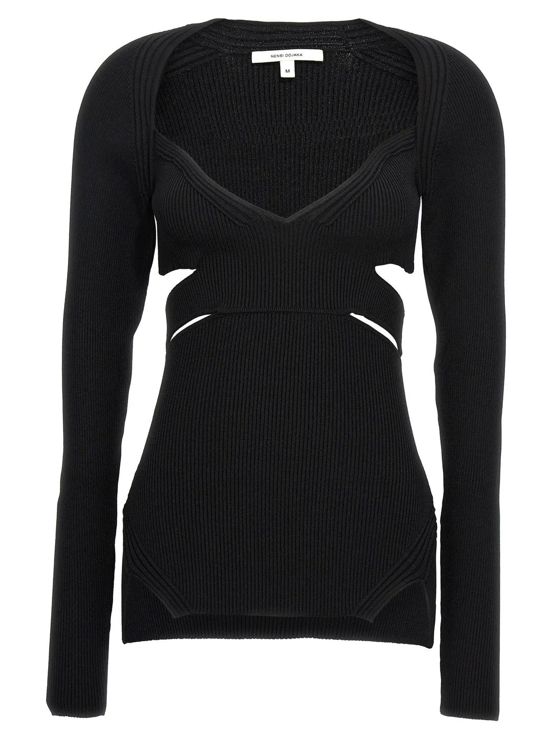 Nensi Dojaka Black Viscose Cardigan