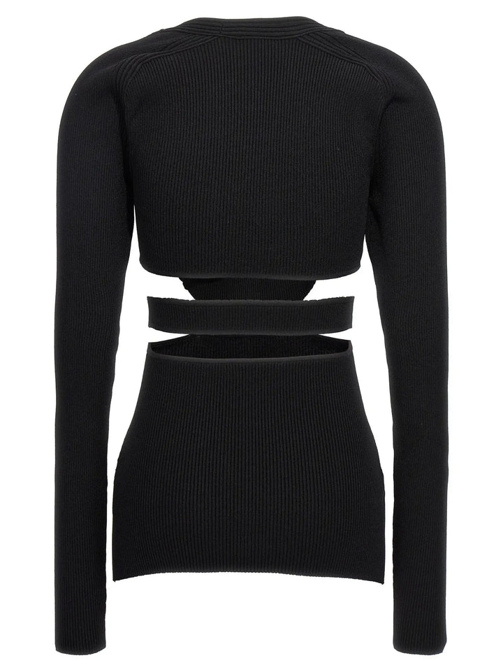 Nensi Dojaka Black Viscose Cardigan