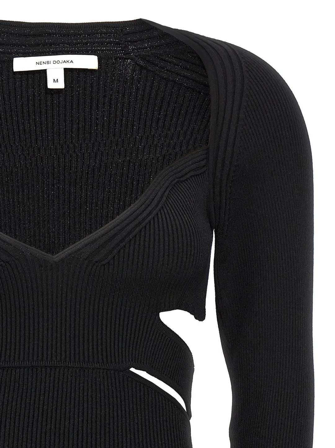 Nensi Dojaka Black Viscose Cardigan