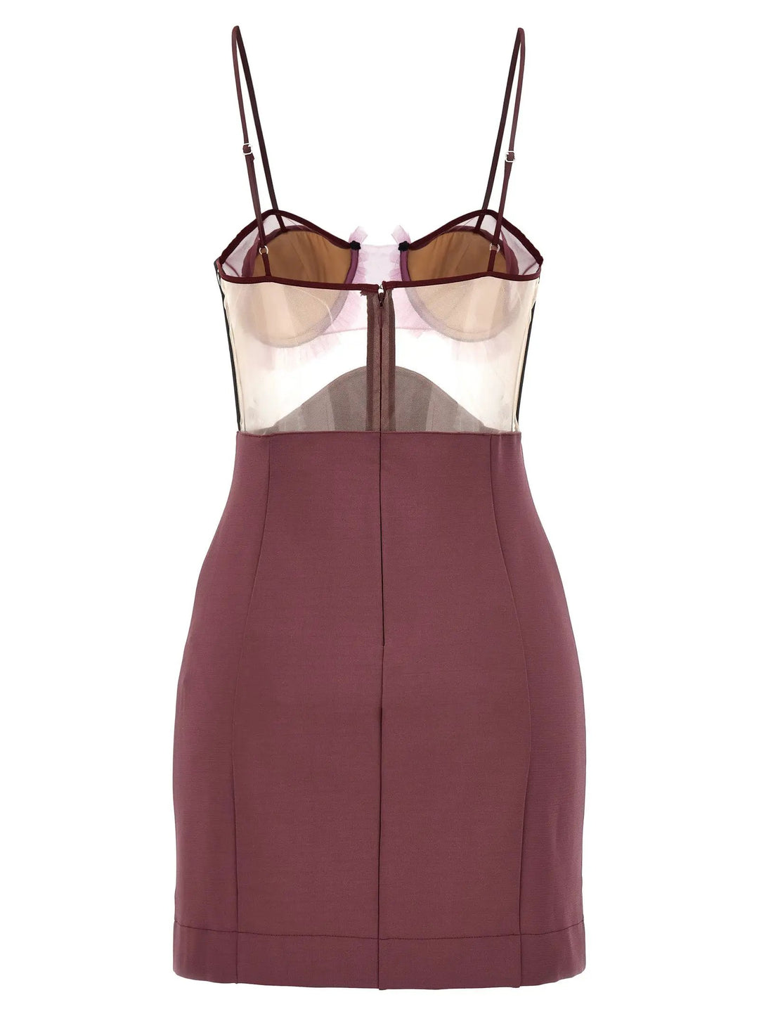 Nensi Dojaka Purple Viscose Short Dress