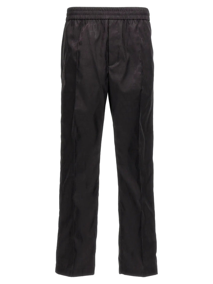 Valentino Garavani Black Polyamide Casual Pants