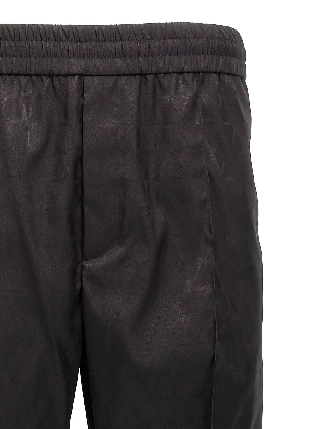 Valentino Garavani Black Polyamide Casual Pants