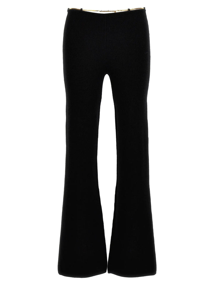 Alexander Wang Black Wool Casual Pants