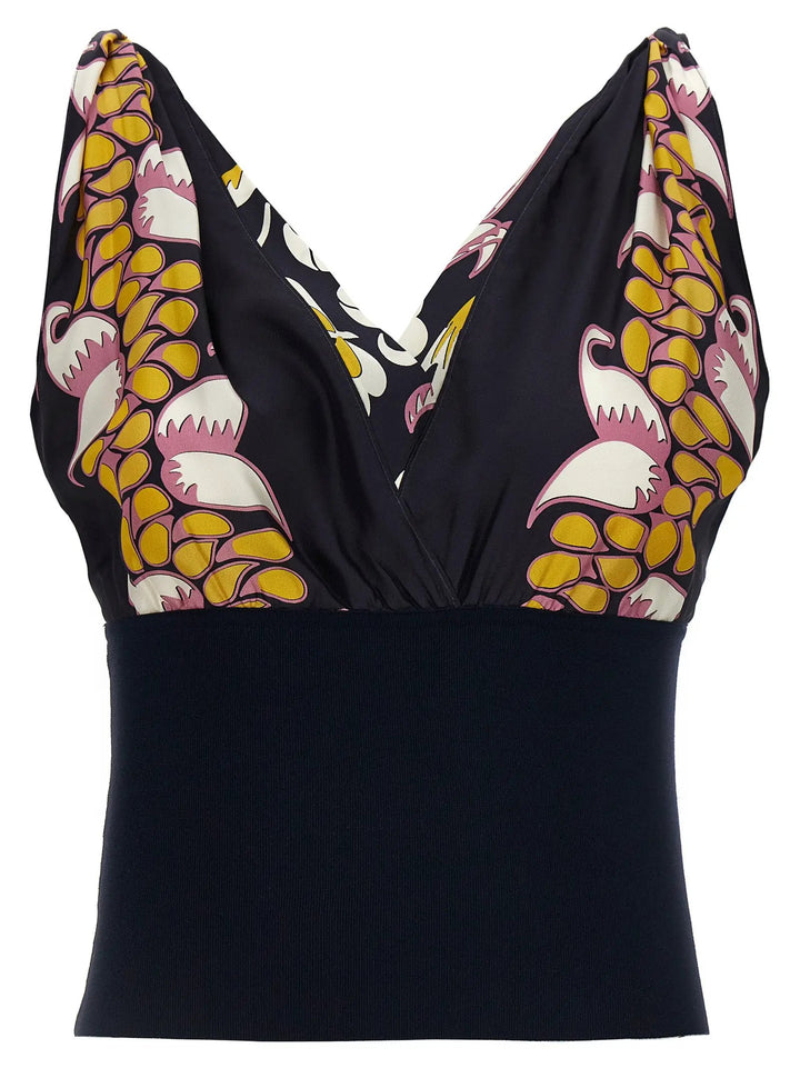 Tory Burch Black Silk Tank Tops