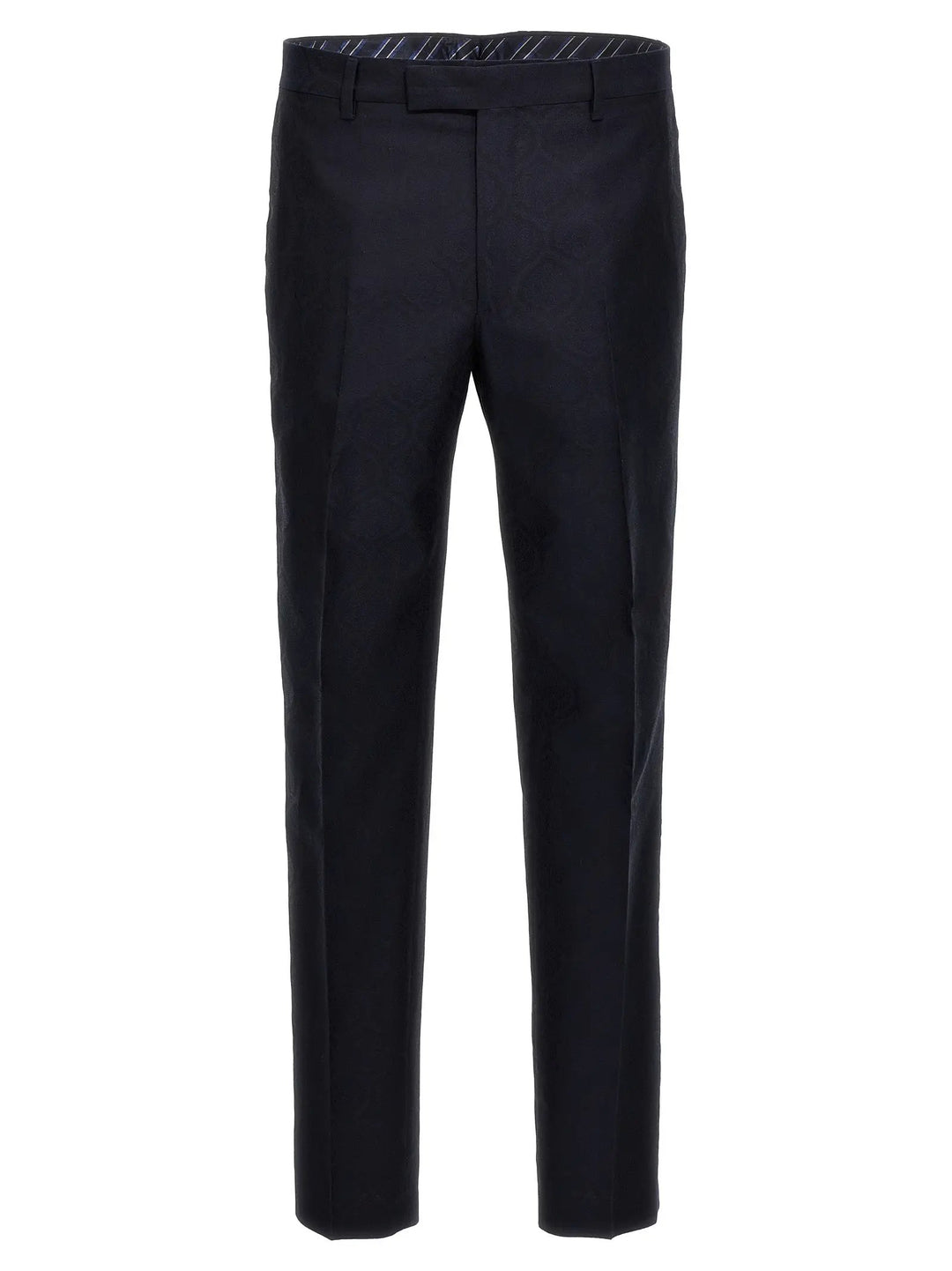 Etro Blue Cotton Dress Pants
