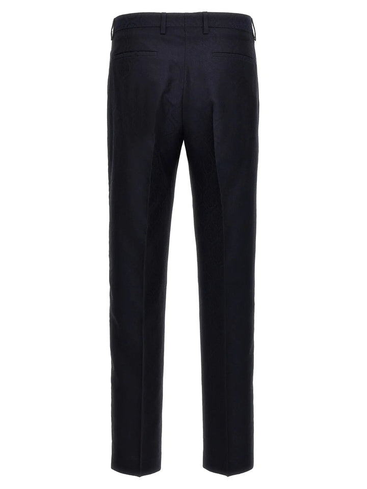 Etro Blue Cotton Dress Pants