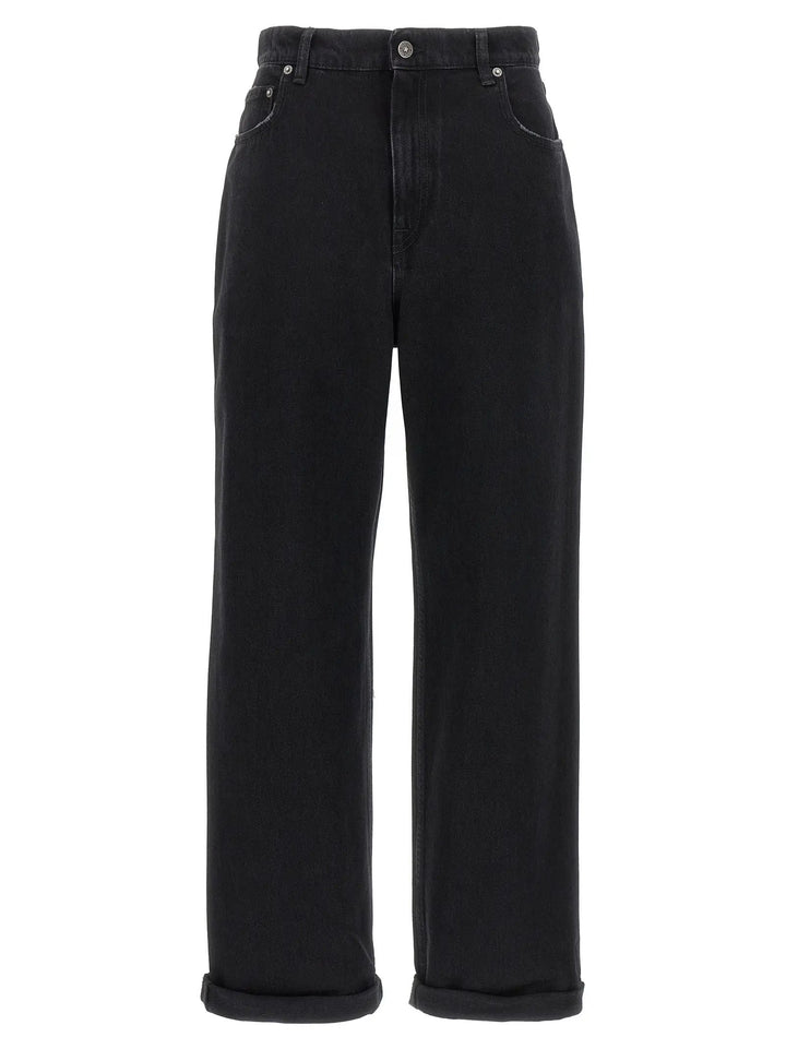 Golden Goose Black Cotton Relaxed Fit Jeans
