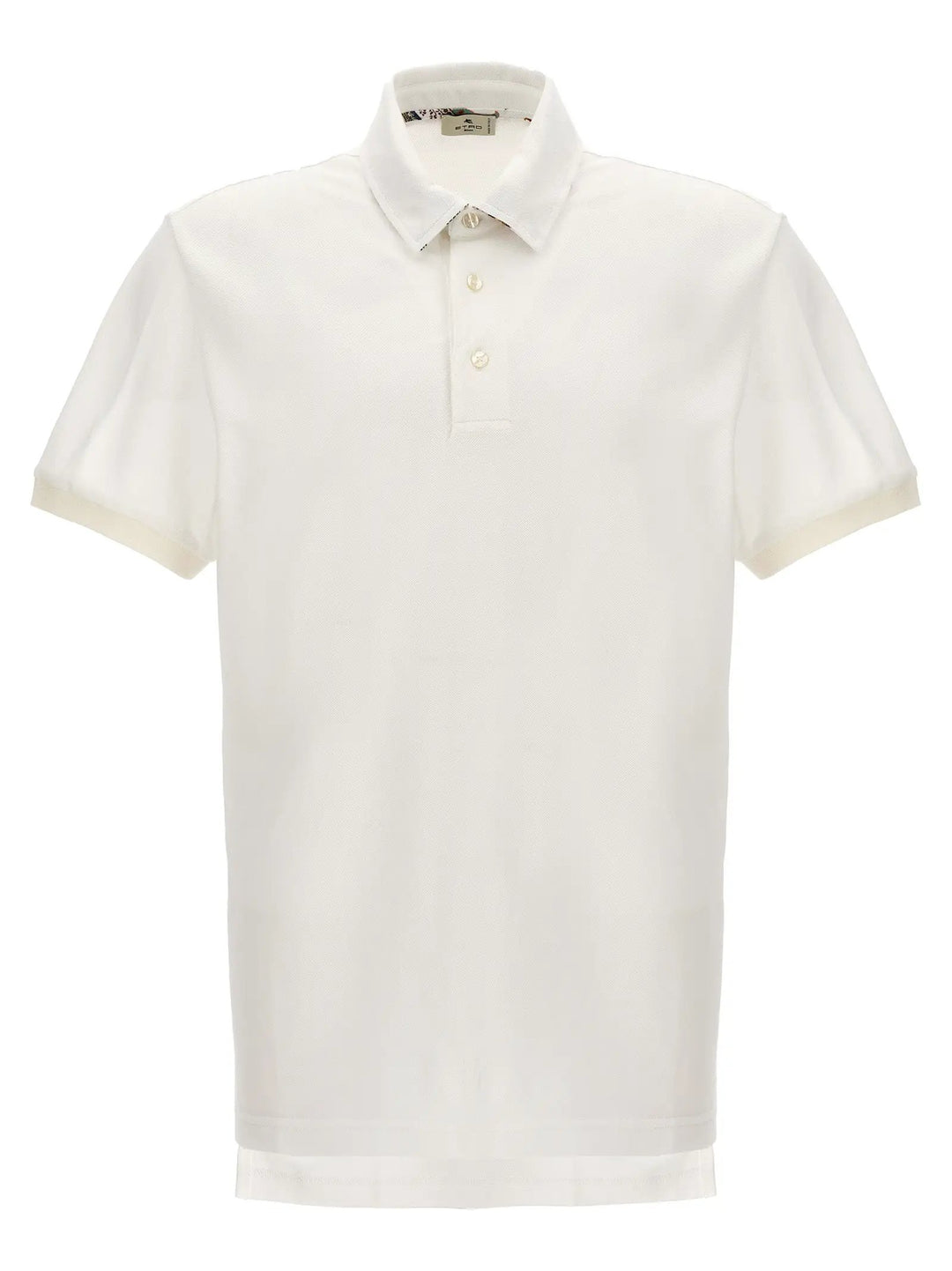 Etro White Cotton Polo Shirt