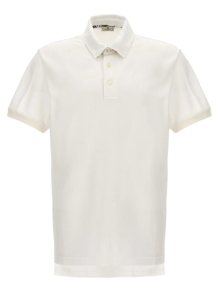 Etro White Cotton Polo Shirt