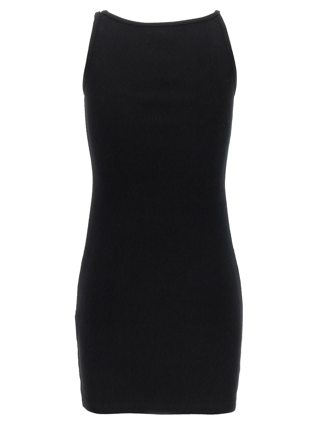 Off-White Black Cotton Short Dress