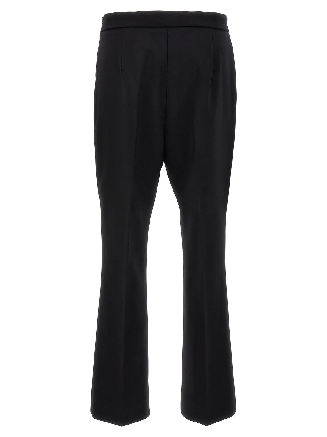 Max Mara Black Virgin Wool Cropped Pants