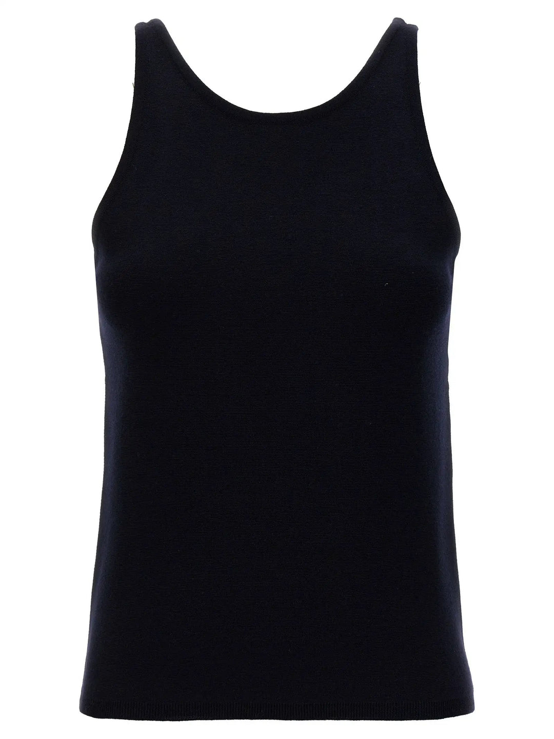 Max Mara Blue Virgin Wool Tank Tops