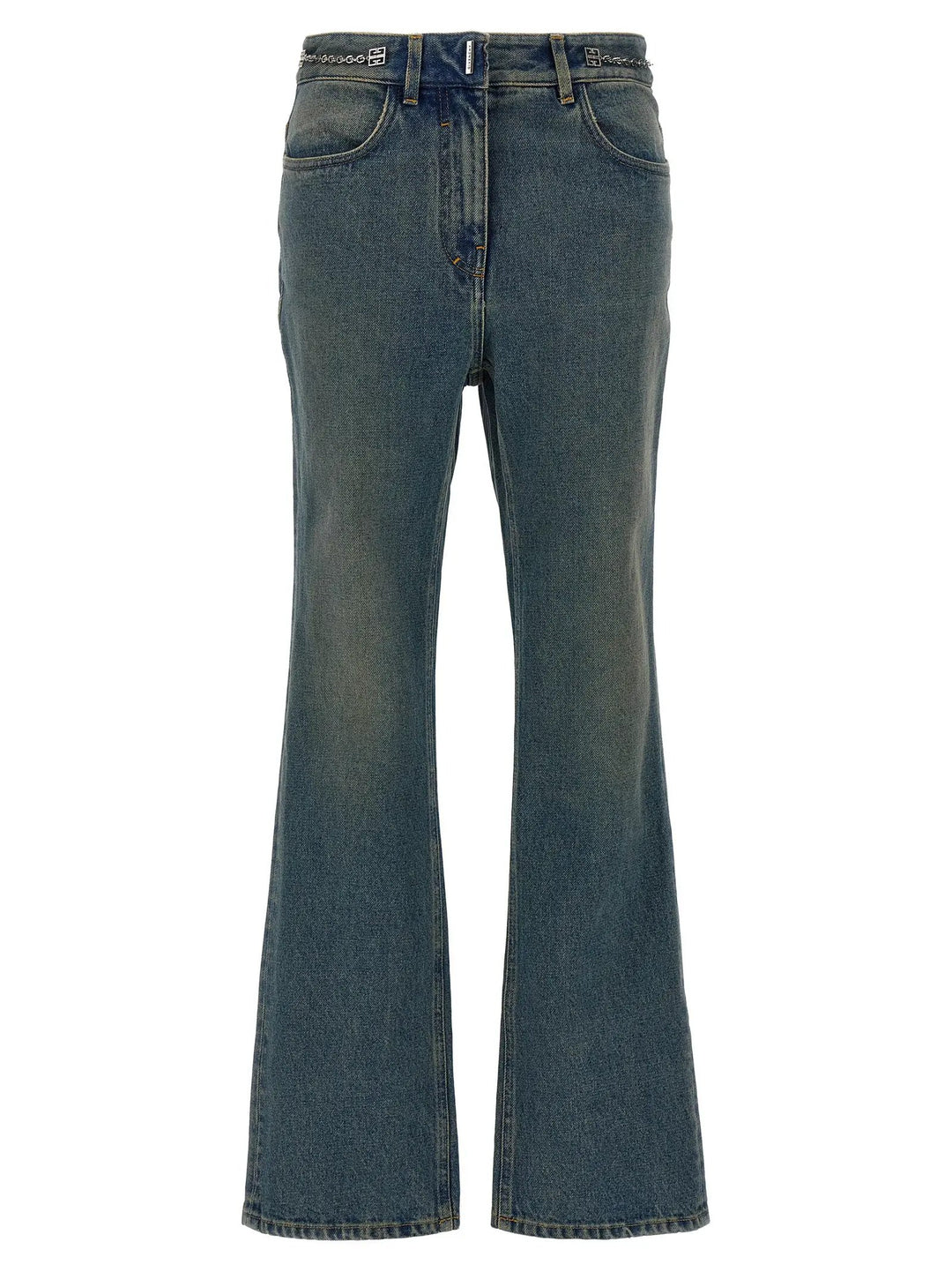 Givenchy Blue Cotton Bootcut Jeans