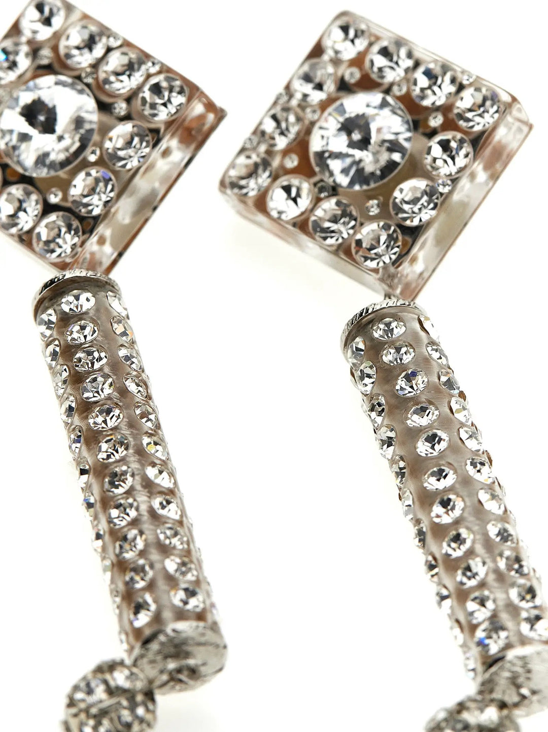 Alessandra Rich Silver Plastic Earrings