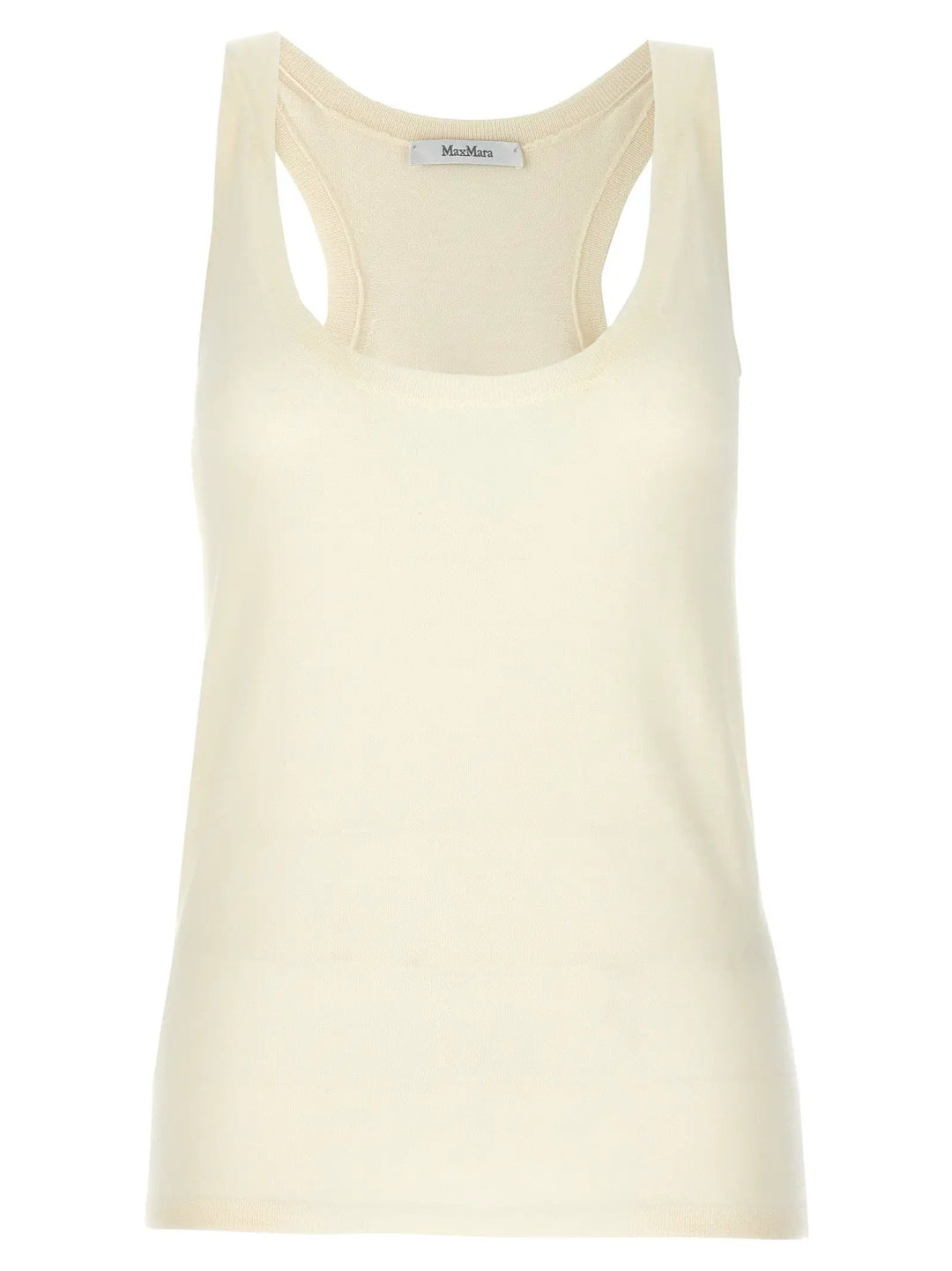 Max Mara White Cashmere Tank Tops