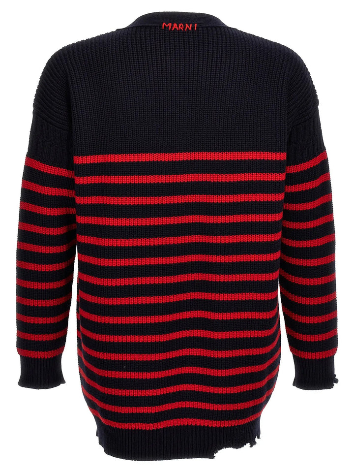 Marni Multicolor Virgin Wool Cardigan