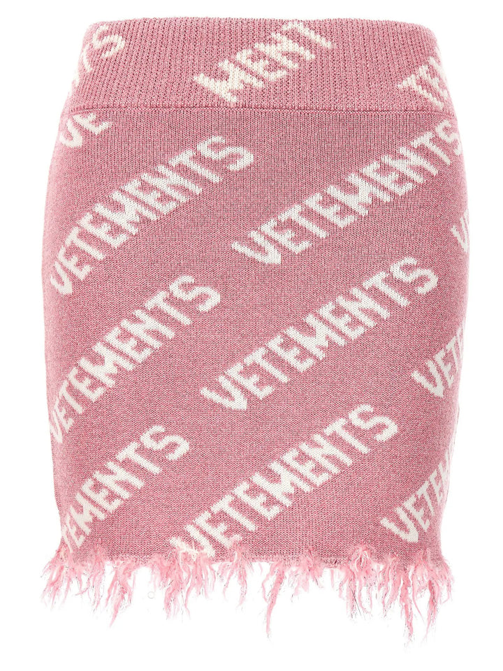 Vetements Multicolor Viscose Long Skirt