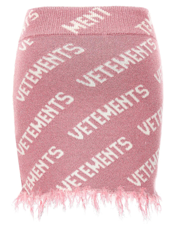 Vetements Multicolor Viscose Long Skirt