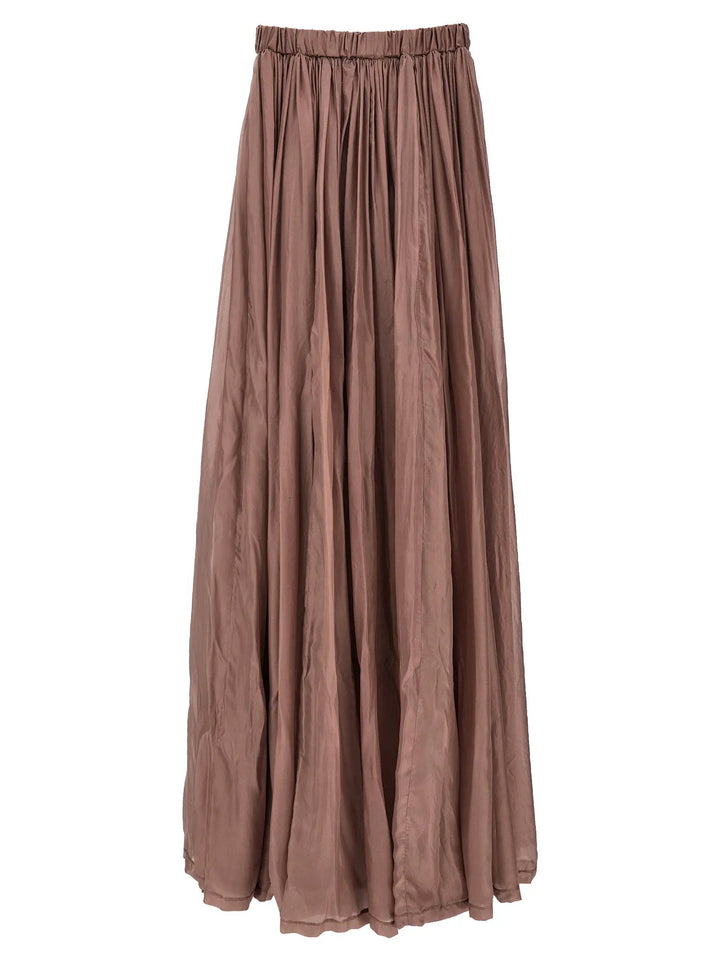 Rick Owens Multicolor Silk Long Dress