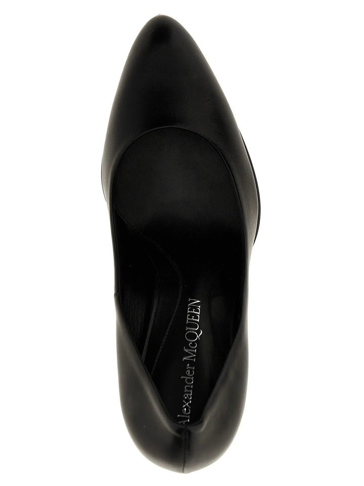 Alexander McQueen Black Lambskin High Heel Pumps
