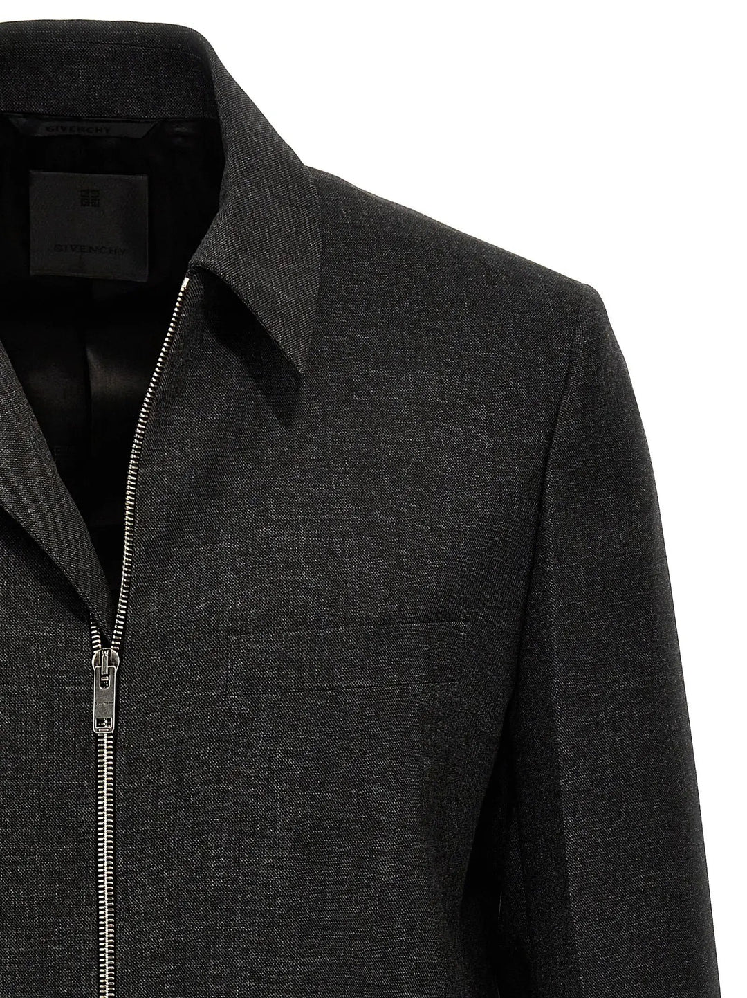 Givenchy Gray Virgin Wool Jacket