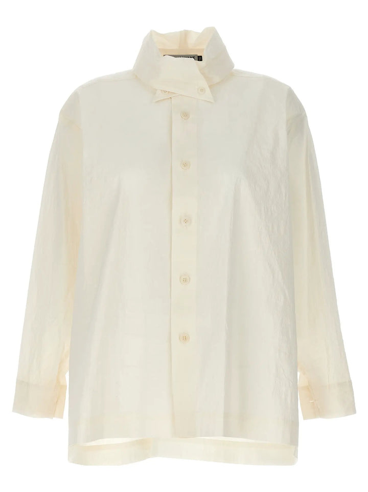 Issey Miyake White Fibers Blouse