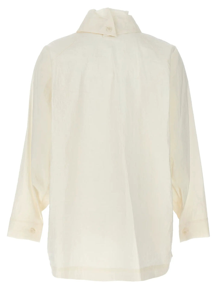 Issey Miyake White Fibers Blouse