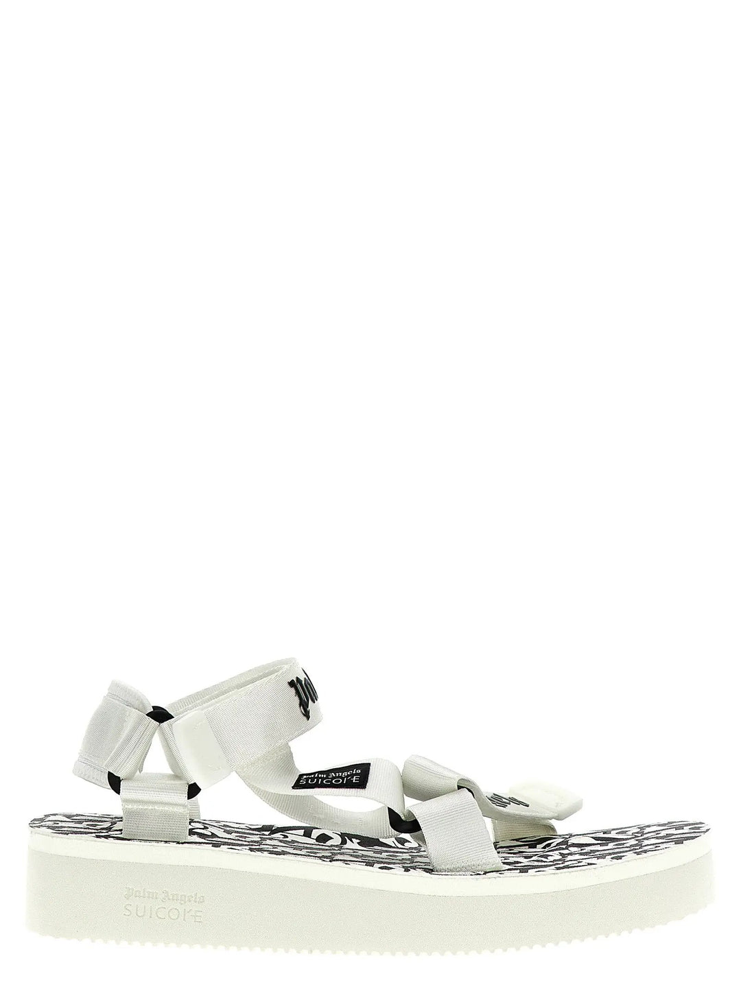 Palm Angels Bicolor Polyester Flat Sandals