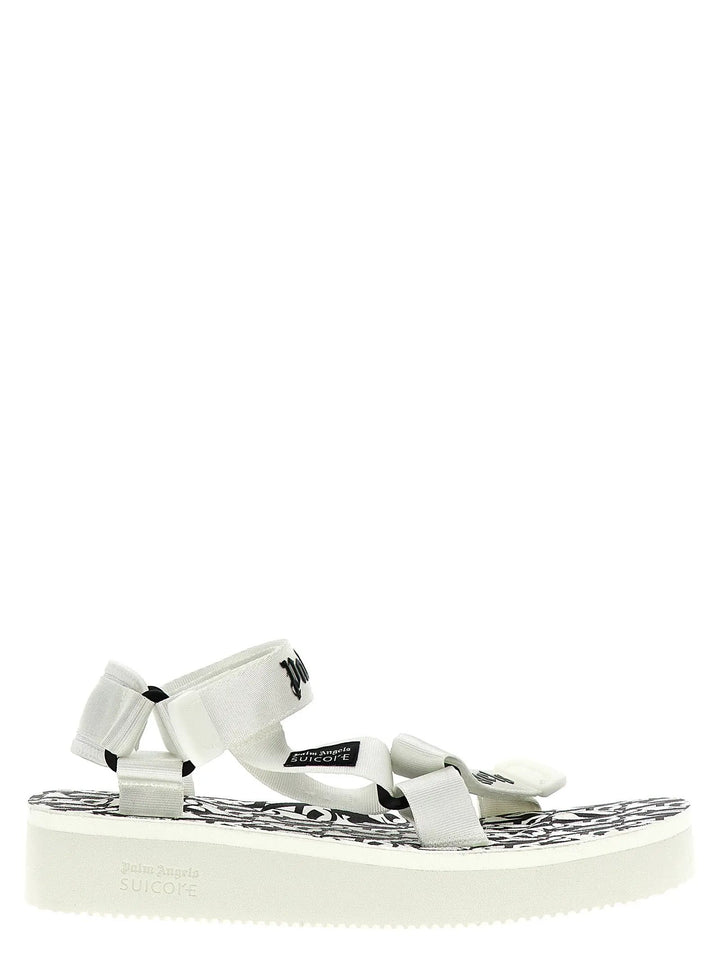 Palm Angels Bicolor Polyester Flat Sandals