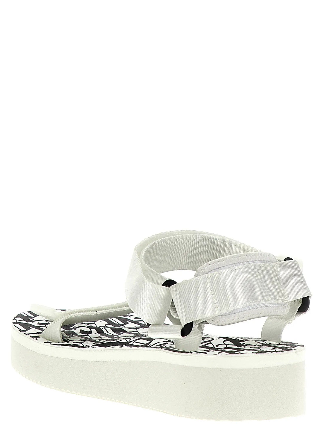 Palm Angels Bicolor Polyester Flat Sandals