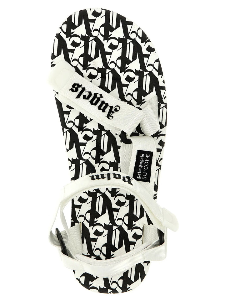 Palm Angels Bicolor Polyester Flat Sandals
