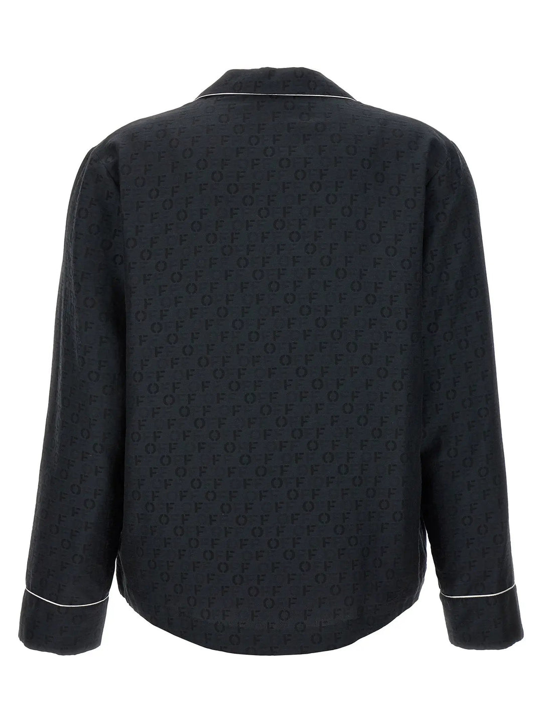 Off-White Black Silk Blouse