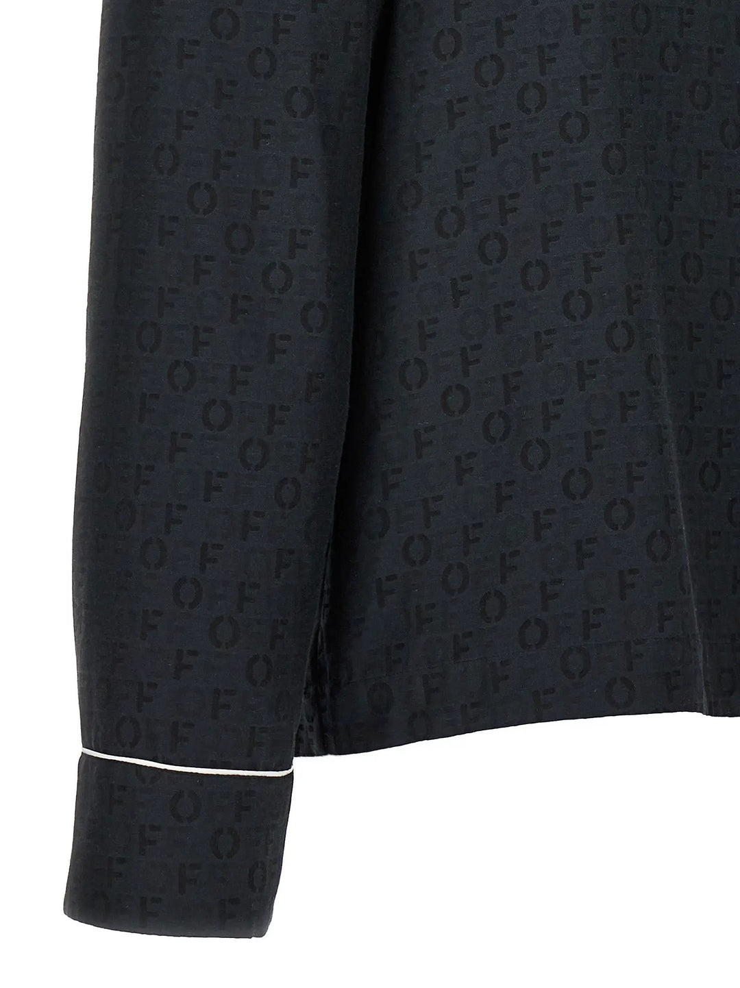 Off-White Black Silk Blouse