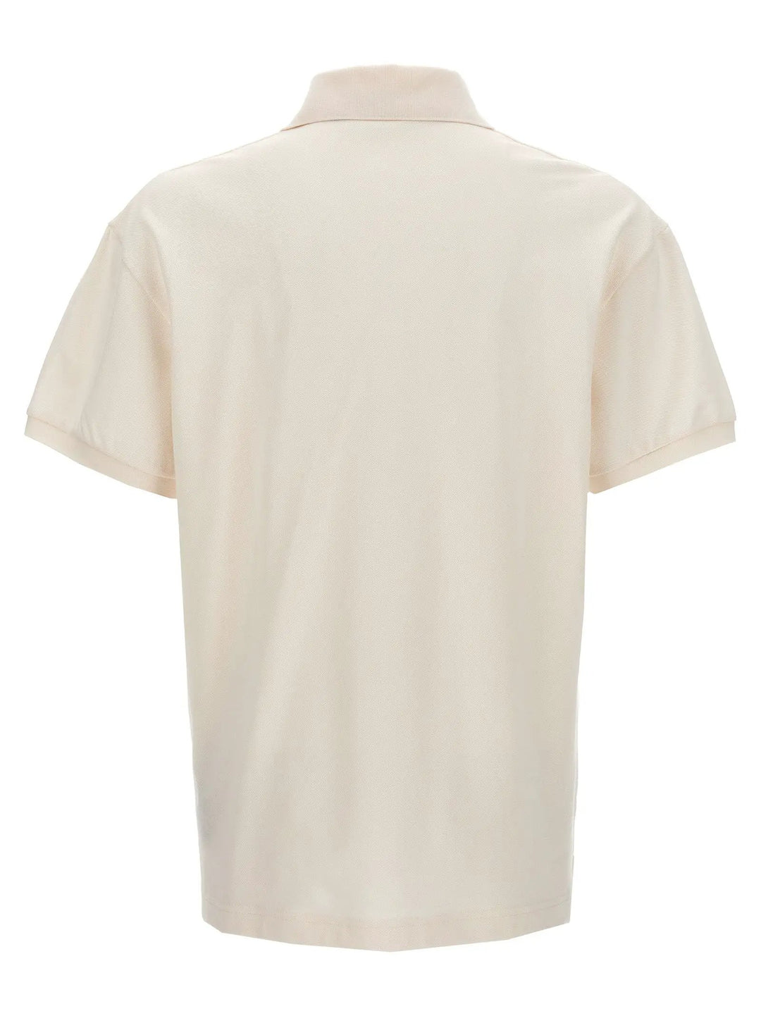 Palm Angels White Polyester Polo Shirt