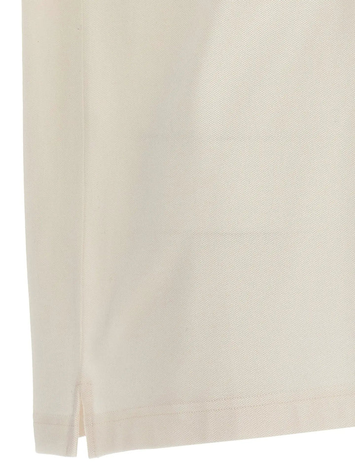 Palm Angels White Polyester Polo Shirt