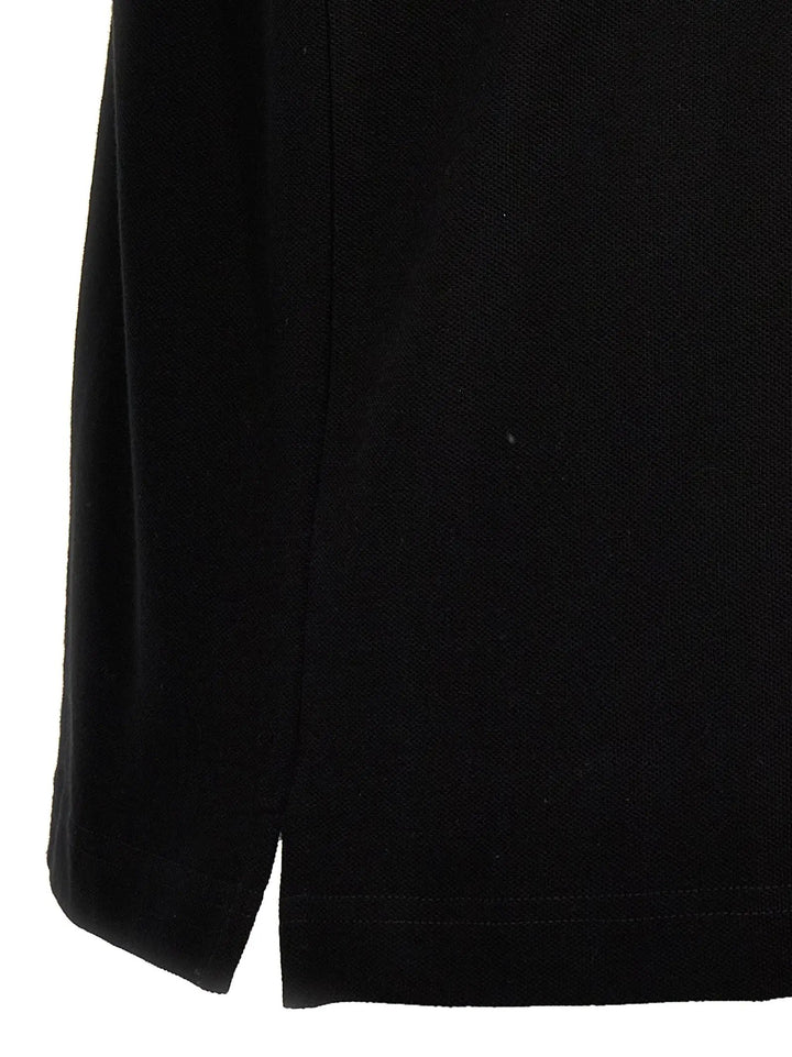 Palm Angels Black Polyester Polo Shirt