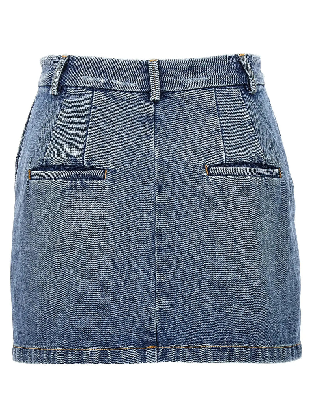 Armarium Blue Cotton Long Skirt
