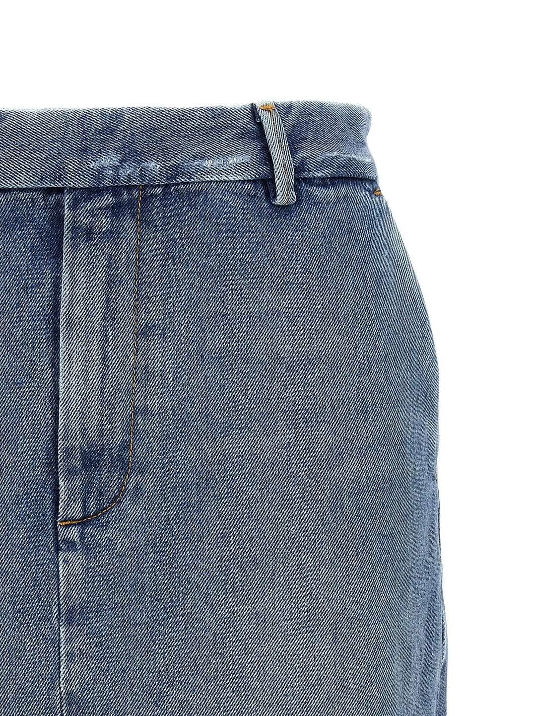 Armarium Blue Cotton Long Skirt