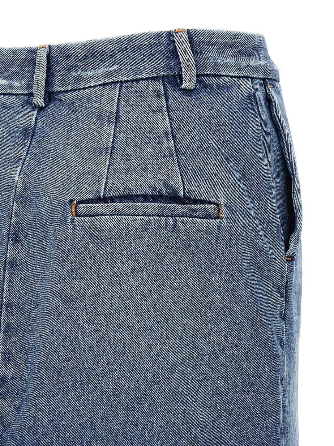 Armarium Blue Cotton Long Skirt