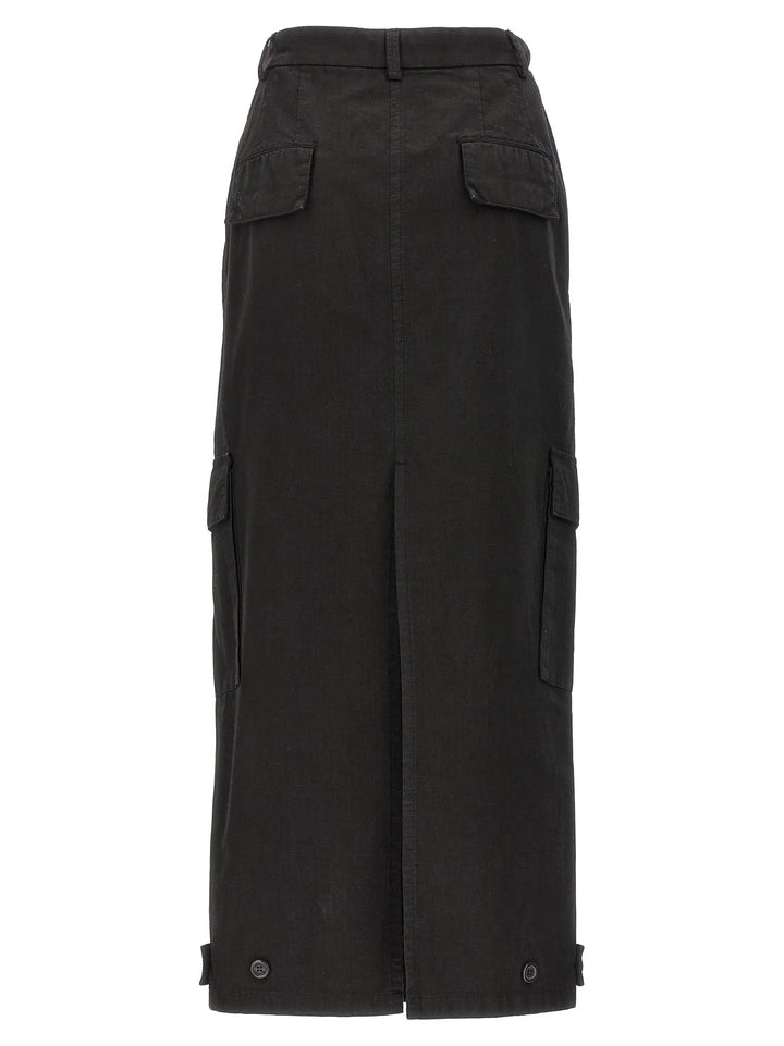 Armarium Black Cotton Mini Skirt