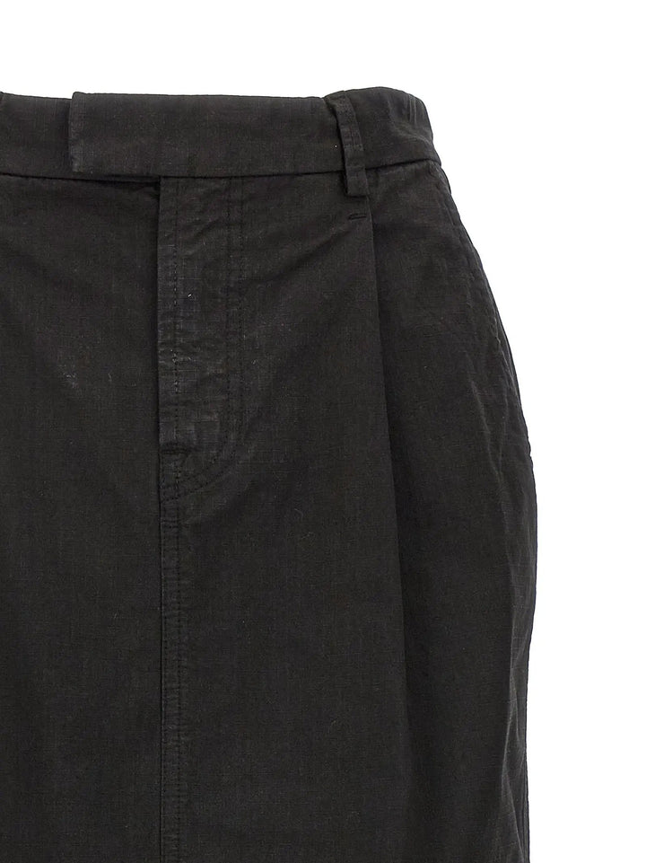 Armarium Black Cotton Mini Skirt
